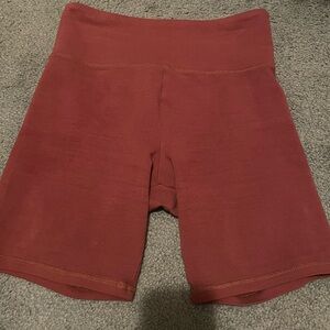 burgundy/ maroon biker shorts forever 21 size small
